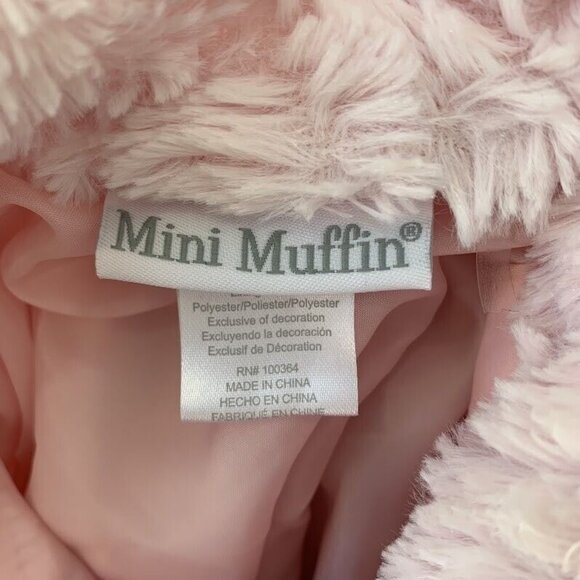Mini Muffin Baby Girl Size 24 M Top Jacket Heart Buttons Soft Faux Fur Pink - Picture 3 of 7
